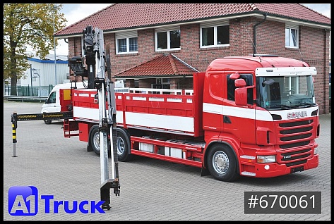 Lastkraftwagen > 7.5 - Pritsche - Scania R400, HIAB XS 211-3 Lift-Lenkachse - Pritsche - 1