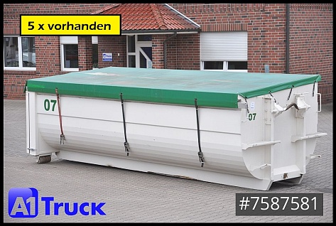 Anhänger - Abrollanhänger - Hueffermann Abrollcontainer, 25m³, Abrollbehälter, Getreideschieber, - Abrollanhänger - 1